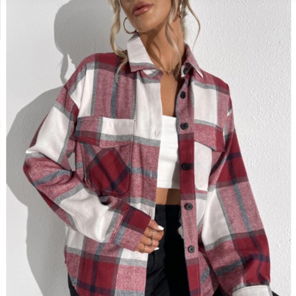 Plaid Flap Pocket Flannel